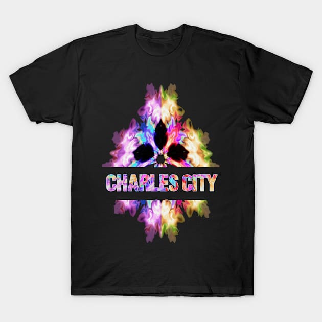 Charles city Tie Dye Watercolor Gift Souvenir T-Shirt by Argosy